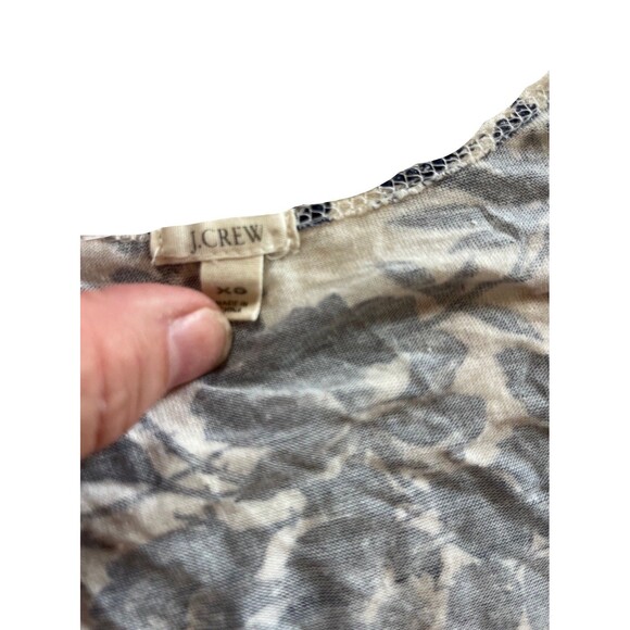 J Crew 3 Shirt XS Bundle The Perfect Tee And 2 Tanks Black Floral Green - Picture 8 of 12